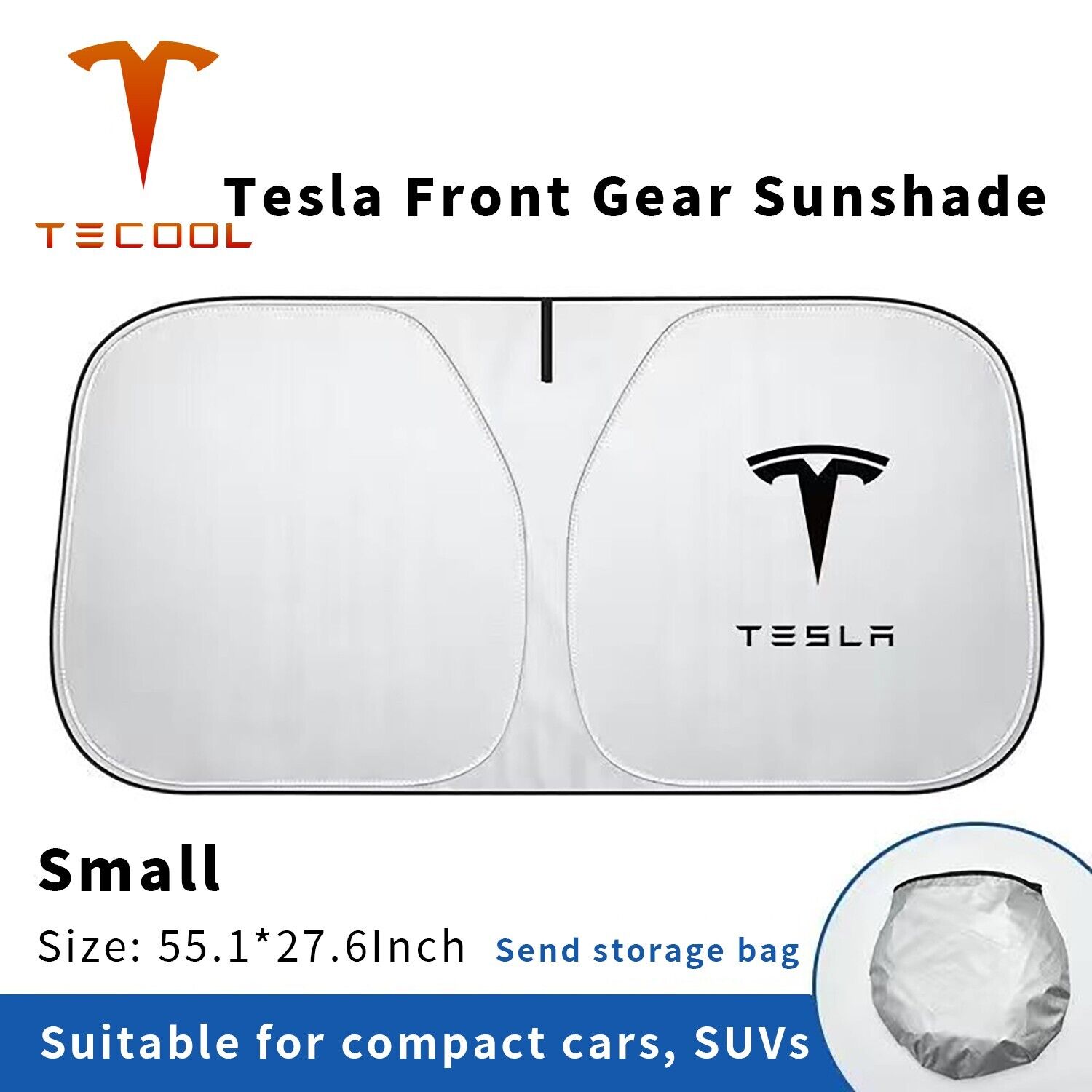 Parasol del parabrisas Tesla Model 3, Model Y - Imagen 2